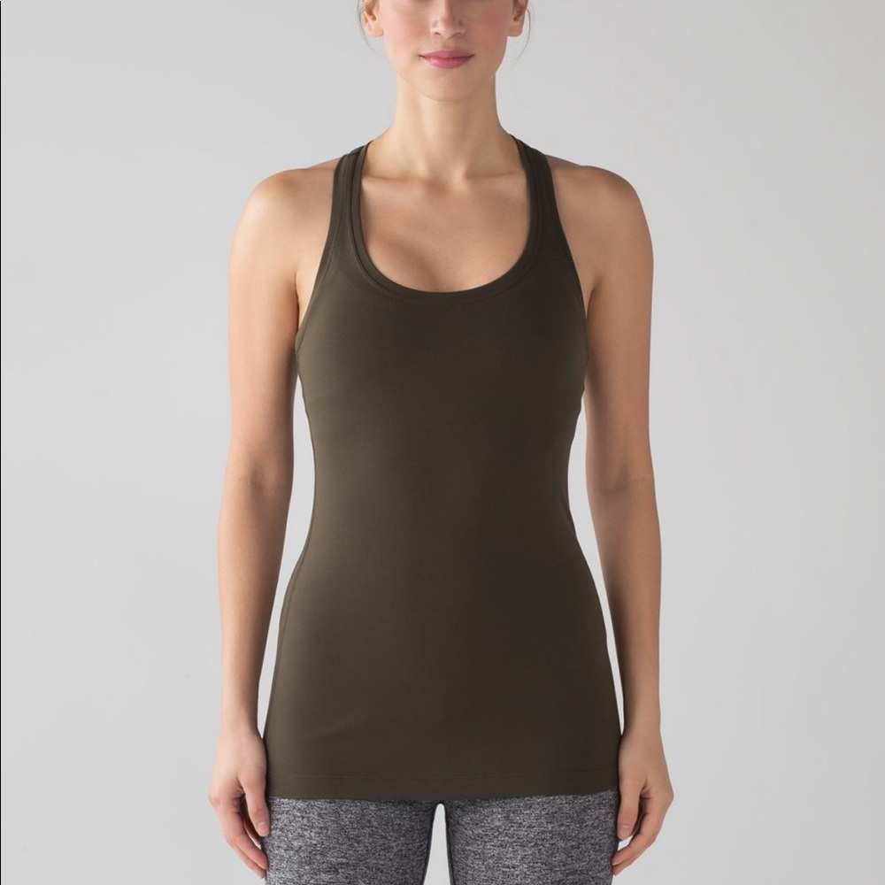 Olive Green Lululemon Cool Racerback